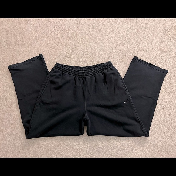 SOLD Mens black XL Nike running jogger lined fleece warm sweatpants - Picture 1 of 12